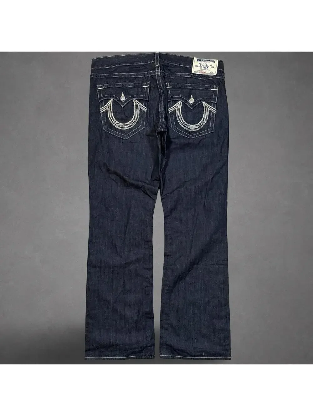 True Religion Made in USA Dark Wash Straight Jeans Size 40